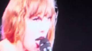 Taylor swift concert performing Maroon performance on stage live