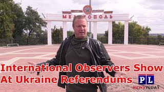 Международным наблюдателям показывают обстановку на референдумах о присоединении Украины к России
