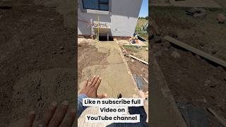Pouring concrete diy#asmr #building#fyp#vlog#treanding