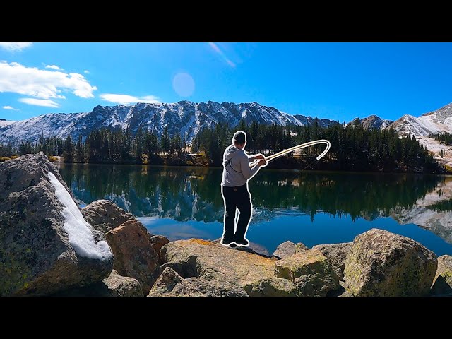 Fishing for Cutthroat Trout at Devil's Thumb Lake in the Indian Peaks  Wilderness! 