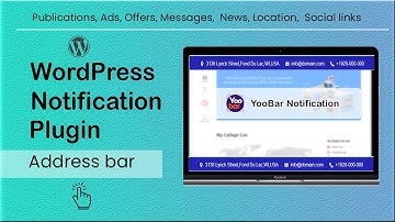 Address bar for WordPress : WordPress Notification Bar Plugin - Header bar and footer bar