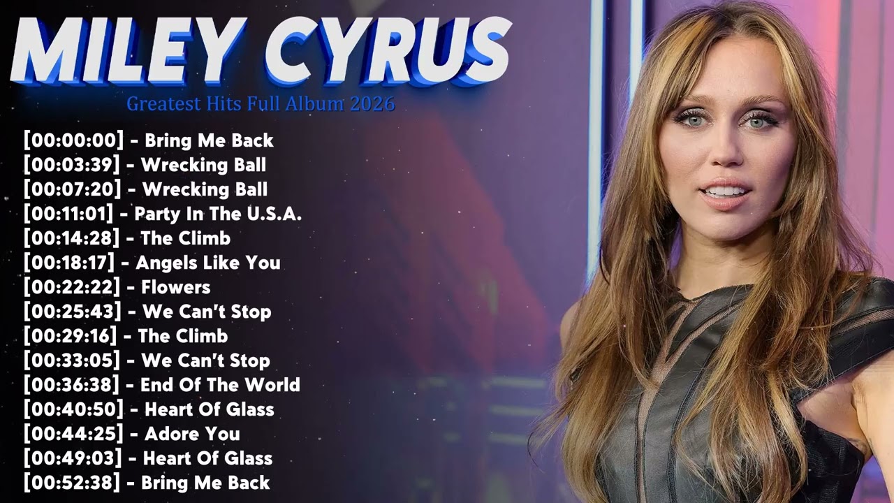 Miley Cyrus Top Hits – Flowers and More Best Songs Playlist