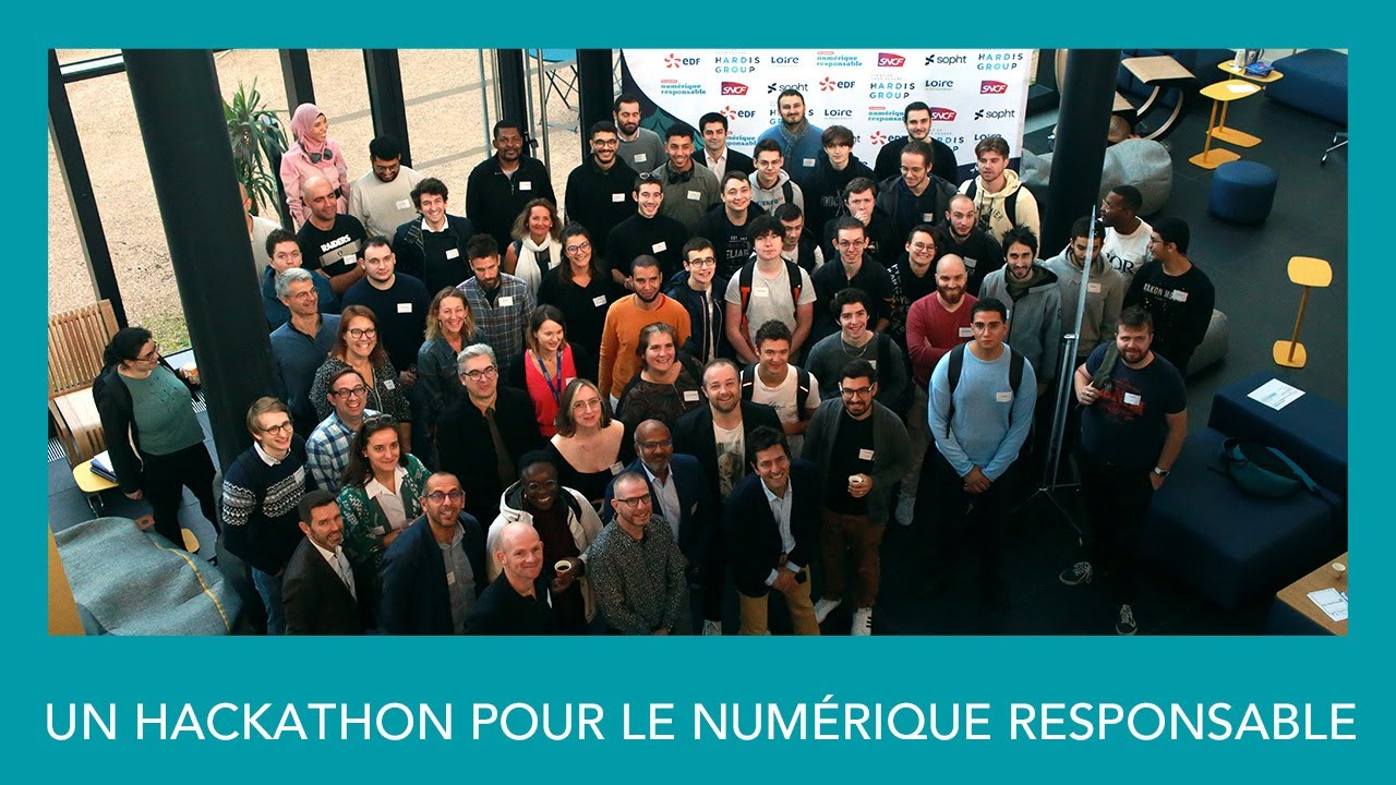 Un hackathon pour les journées du numérique responsable à Lyon - YouTube