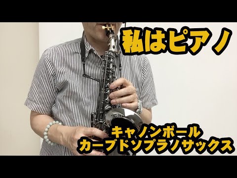 「私はピアノ」キャノンボールカーブドソプラノサックスで吹いてみました