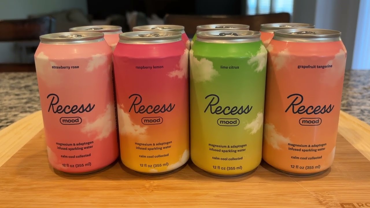 Recess Mood Magnesium & Adaptogen Drink, Relaxation Beverage, 12 ounce | Product Review