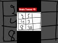 Can you solve this in 5 seconds? 😱”#puzzle #iqtest #test ur Brain #Brain Teaser