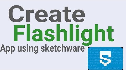 Create flashlight app using sketchware    #sketchware #technicalstuff #flashlight