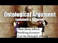 The ontological argument argument for the existence of god