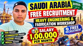 Saudi Arabia Free Recruitment ๐ธ๐ฆ | Salary โน1 Lakh/Month | Heavy Engineering & Fabrication Jobs Saudi Arabia Free Recruitment ๐ธ๐ฆ | Salary โน1 Lakh/Month | Heavy Engineering & Fabrication Jobs