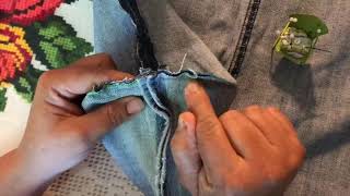 Como cortar un jeans para hacer una bolsa