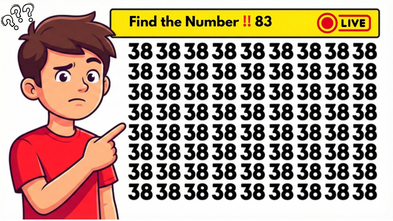 Can u find the hidden number? Genius Level 3! 🧠 - YouTube