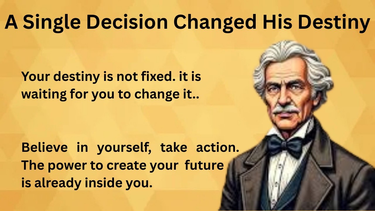 A Single Decision Changed His Destiny || Motivational Story || Graded Reader || Improve Your English