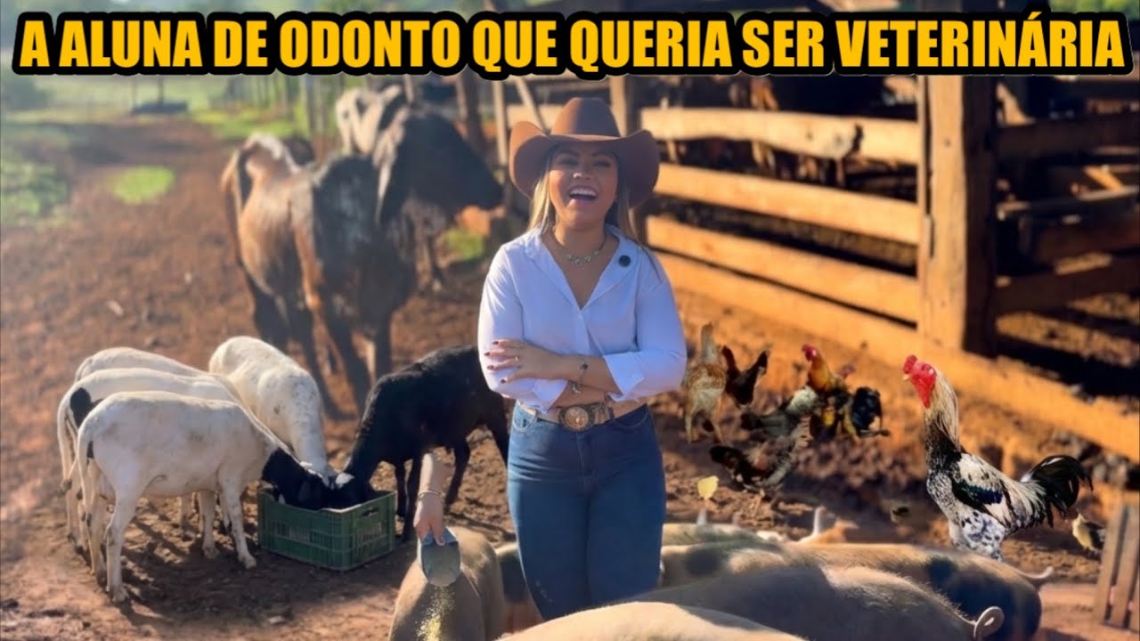 SOLTEIRA, ELA MOSTRA O LINDO SÍTIO NO INTERIOR DE GOIAS 