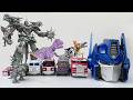 Transformers G1 Masterpiece Optimus Prime Trucks, Voice Changer Helmet &amp; Epic Grimlock Toy Showcase