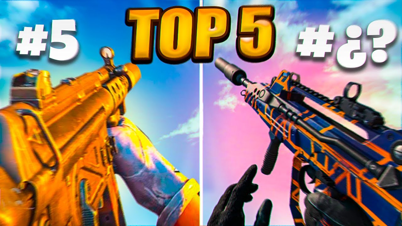 Top 5 MEJORES ARMAS de COLD WAR en WARZONE para GANAR más PARTIDAS ...