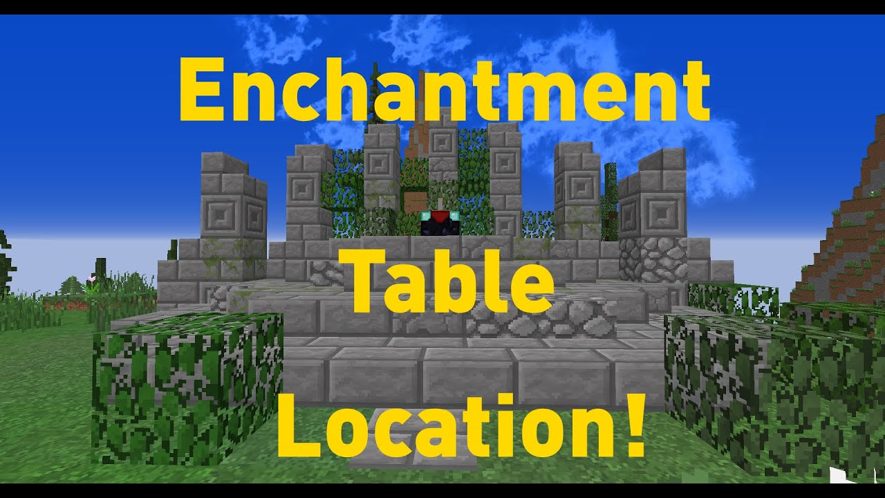 enchanting table locatoins in mineplex survival games maps