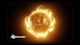 Animated Sun (or Star) with evolving solar flares and atmosphere in Blender Animated Sun (or Star) with evolving solar flares and atmosphere in Blender