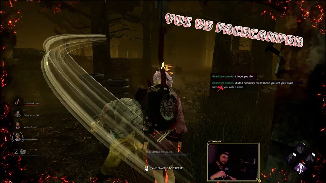 Yui  vs Toxic Facecamper (DBD Gameplay)