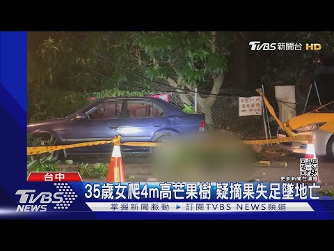 35歲女爬4m高芒果樹 疑摘果失足墜地亡｜TVBS新聞
