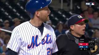 Todd Frazier, Mickey Calloway Ejected V.S Phillies (Frazier Hit By Pitch)
