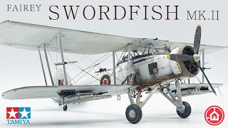 Tamiya 1/48 Fairey Swordfish Mk.II #61099 Full model kit build.
