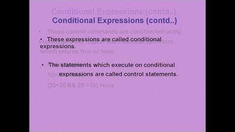 DECISION & LOOP CONTROL STATEMENTS