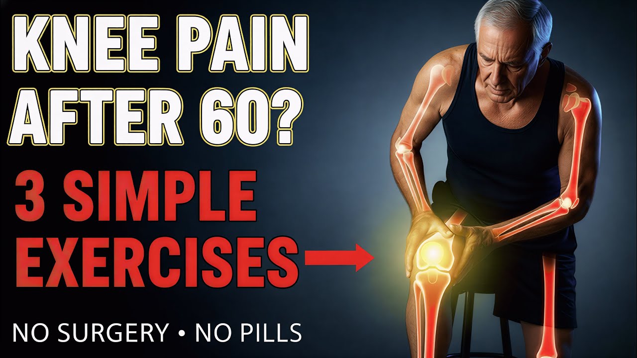 3 Simple Knee Exercises After 60 That Reduce Pain & Restore Strength Naturally.