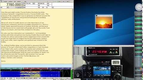 Shortwave Radiogram #85 Feb 1 2019 on 7780Khz Shortwave Radio R8600