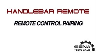 How To Video (Handlebar Remote - Remote 