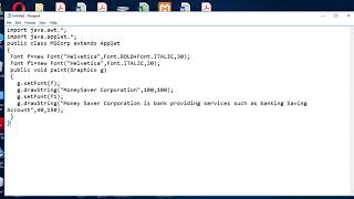03 Use of Font Class In Applet
