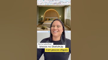 Como substituir vários blocos de uma só vez no SketchUp com poucos cliques. #sketchup