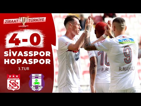 Sivasspor 4-0 Hopaspor MAÇ ÖZETİ (Ziraat Türkiye Kupası 3. Tur Maçı) / 02.11.2023