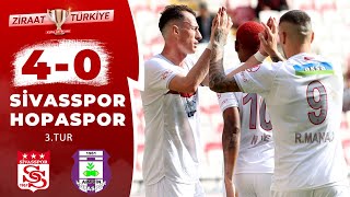 Sivasspor 4-0 Hopaspor MAÇ ÖZETİ (Ziraat Türkiye Kupası 3. Tur Maçı) / 02.11.2023