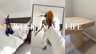 week in my life | new DESK &amp; DINING TABLE(!), country things, &amp; in the gym again