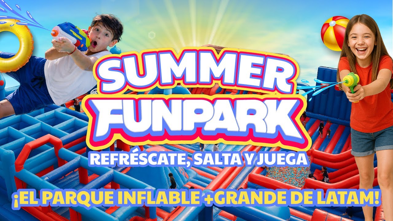 Parque Inflable Fun Summer Funpark 2026 - Parque Inflable Gigante - El mejor panorama del ...