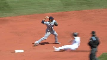 CLE@BOS: Kipnis, Aviles turn two in the third inning