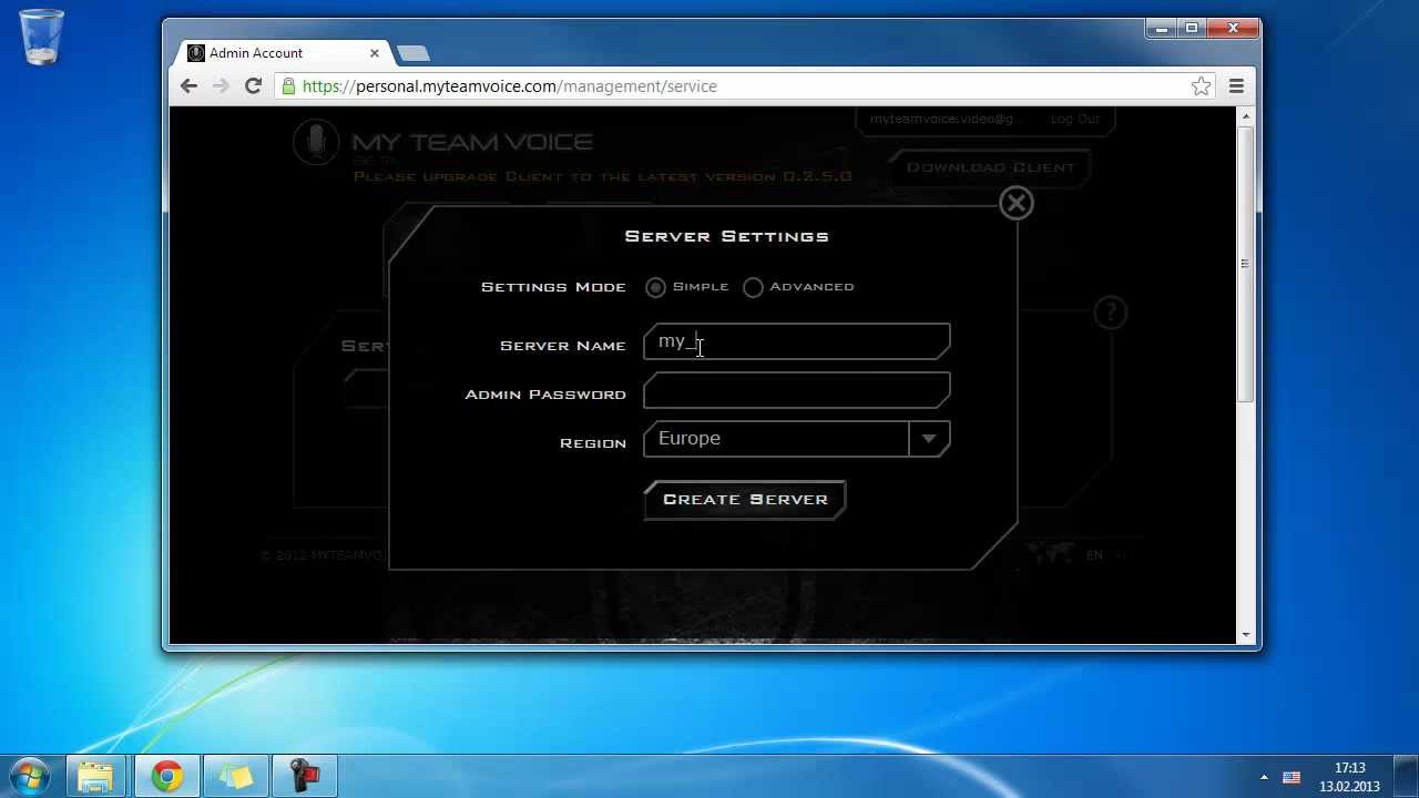 Creating own MyTeamVoice custom voice server