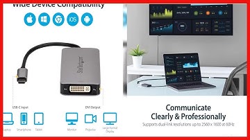 StarTech.com USB 3.1 Type-C to Dual Link DVI-I Adapter - Digital Only - 2560 x 1600 - Active USB-C