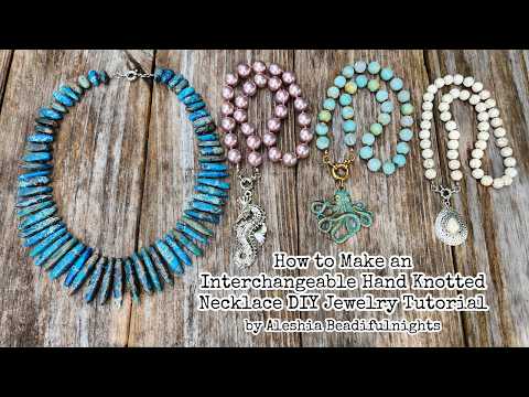 How to Make an Interchangeable Knotted Necklace Diy Jewelry Tutorial