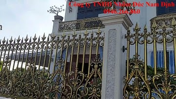 ✅ ✅ Mẫu hàng rào nhôm đúc cho biệt thự đẹp ,| Cổng nhôm đúc Nam Định