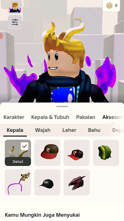 roblox free gold horn item #djviral #roblox #sakura #shorts #games #brookhaven #itemgrátis #obby