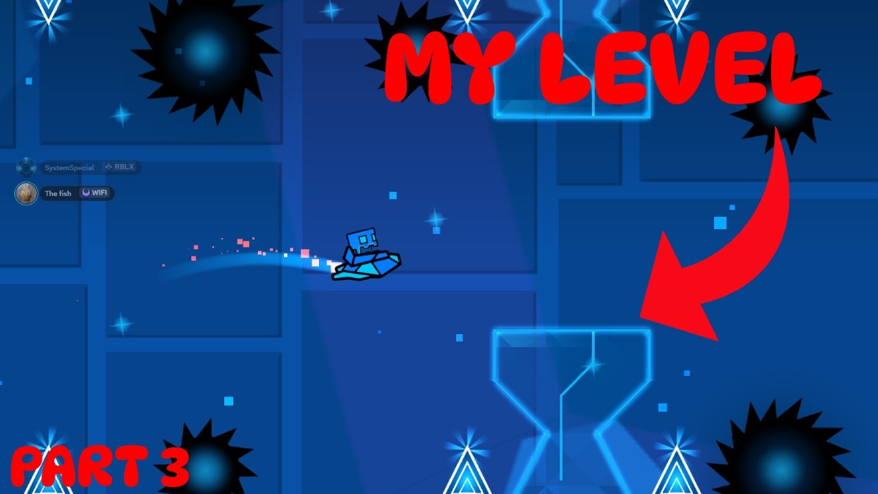 decorating my geometry dash level part 3 #geometrydash #gd - YouTube