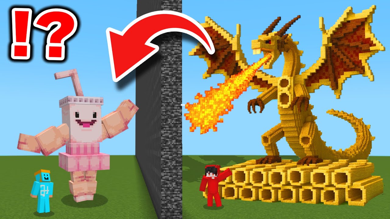 【マイクラ】最強のイタリアンブレインロットを作れるチートを使って友達を倒してみたマインクラフト