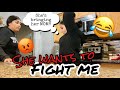 A GIRL IS ON HER WAY TO FIGHT ME PRANK ON MY MOM!