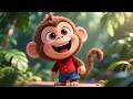 Max Monkey’s Banana Dance with Baby Bus 🍌🐒 | Fun Kids Dance Song | Cute Nursery Rhyme