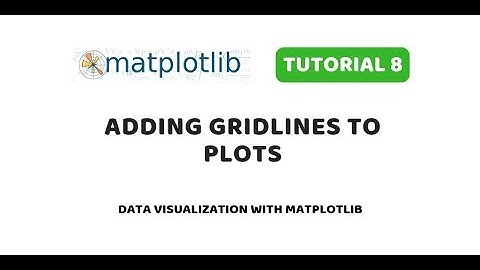 Matplotlib Tutorial 8 | Setting up grids in your plots