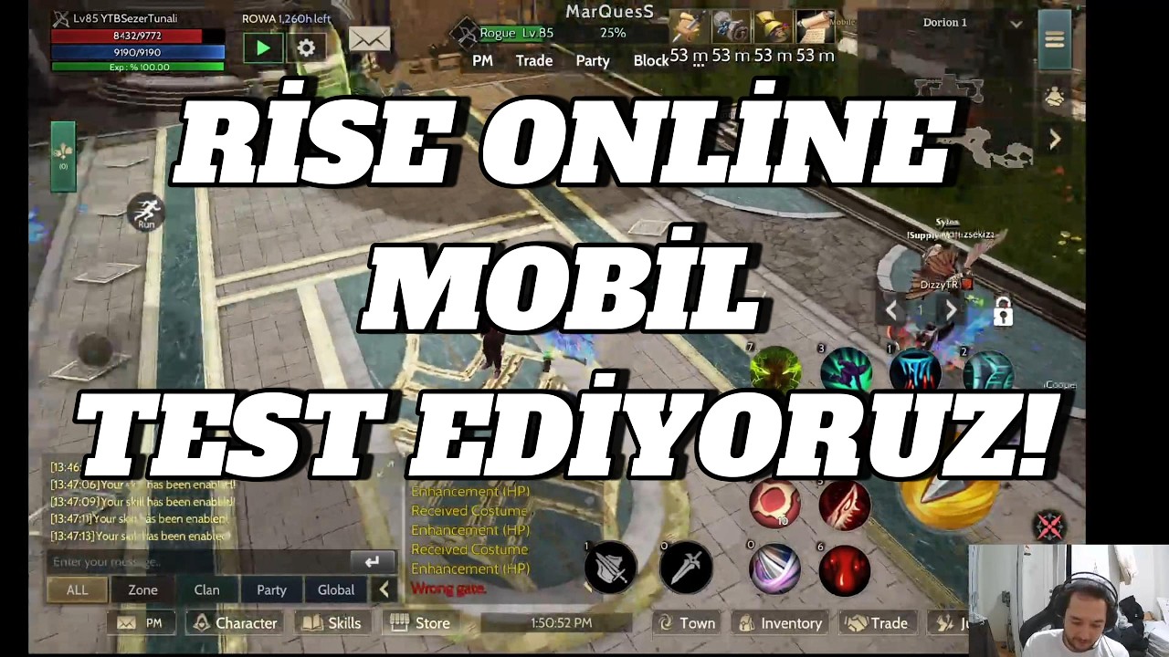 RİSE Online Mobile Test Ediyoruz ! (Kapalı Alfa) - YouTube