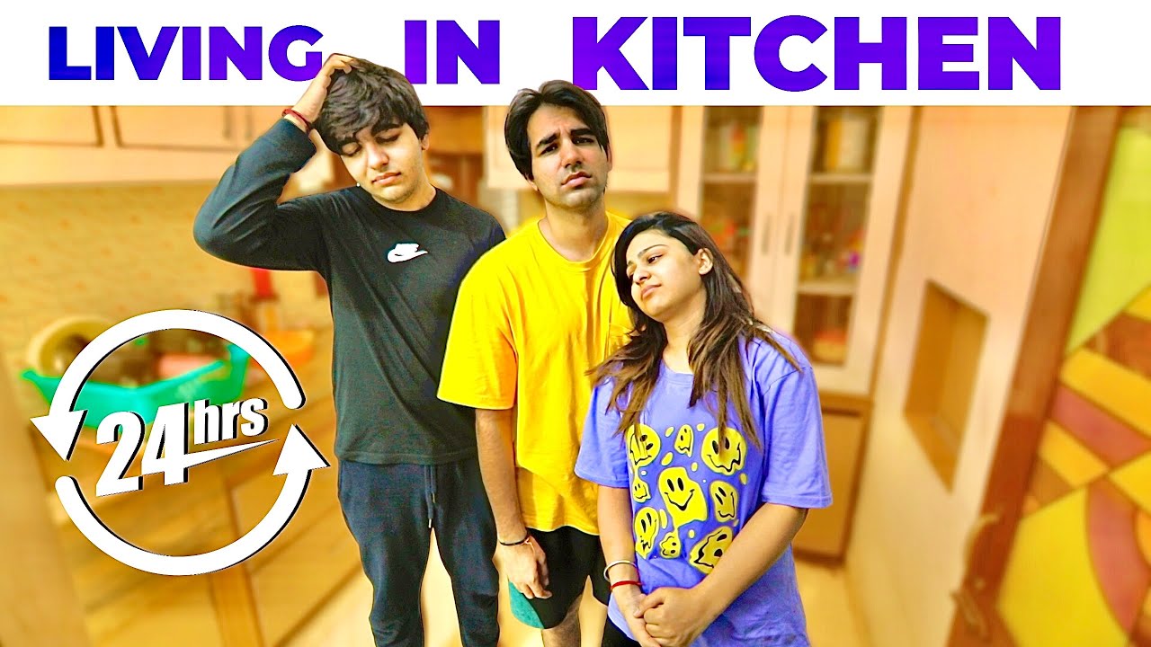 LIVING IN KITCHEN FOR 24 HOURS CHALLENGE | Rimorav Vlogs - YouTube