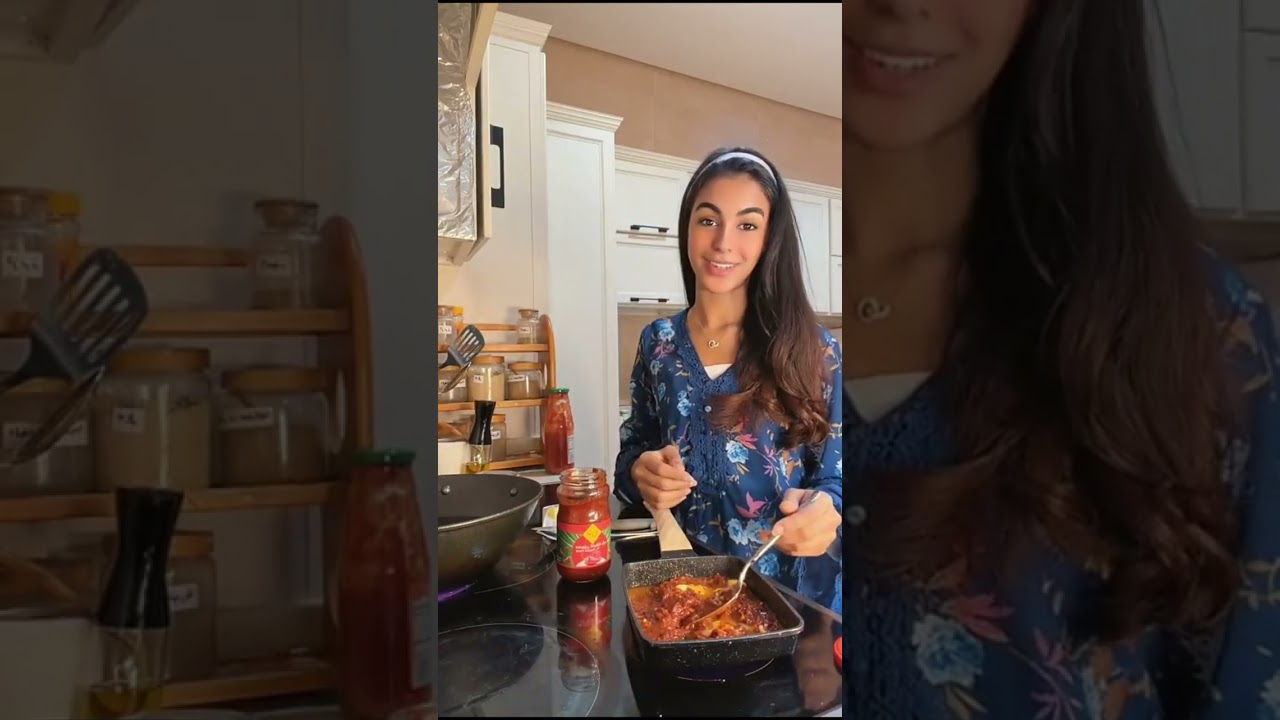 سنابات انتصار الشريف | شنيني مشغوله بالطبخ😂