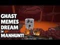 Ghast Annoys Dream in Manhunt - Minecraft Manhunt Funny Moment